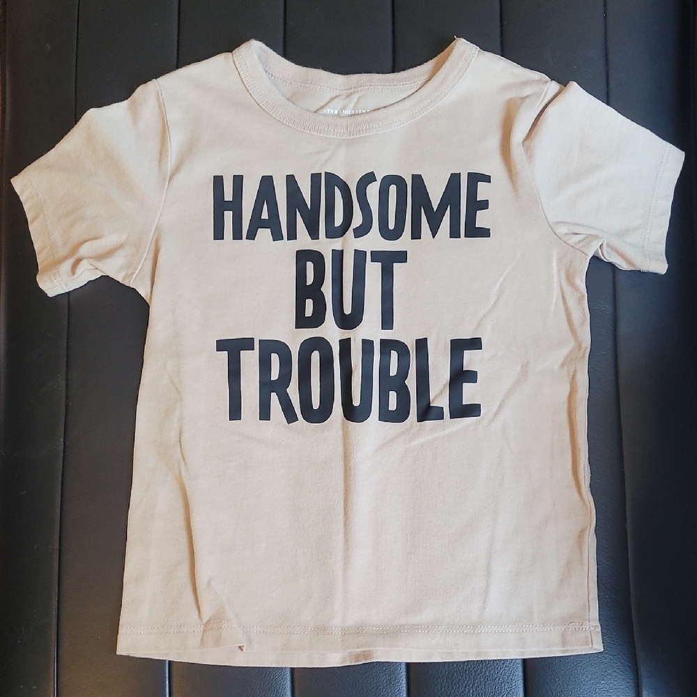 The Children's Place Tan 'Handsome But Trouble' Tee